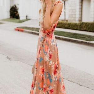 VICI Floral Wrap Maxi Dress NWT